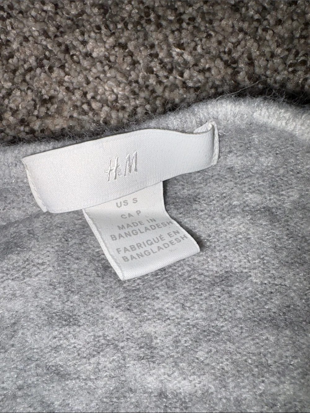 H&M Light Gray Men's V-Neck Sweater